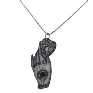 Ouija Planchette Mystic Hand Stainless S Necklace